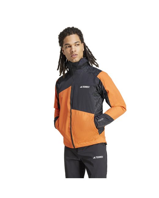 Adidas Orange Waterproof Jacket for men