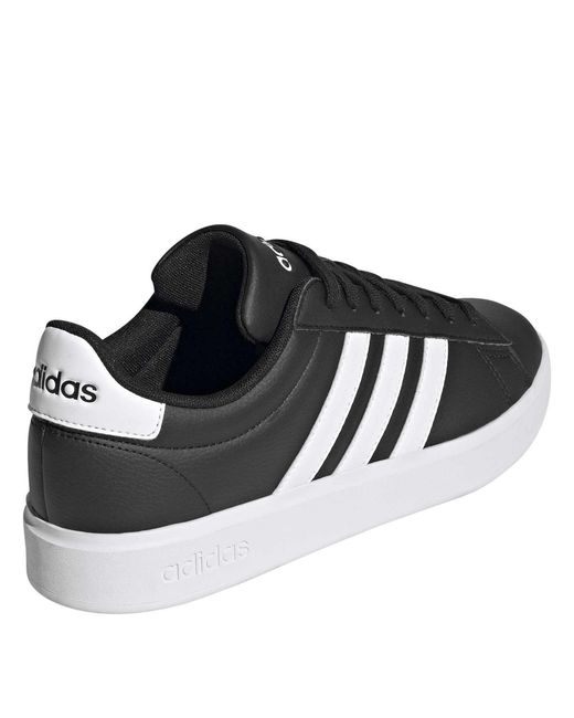 Adidas Black Grand Court Cloudfoam Comfort Shoes