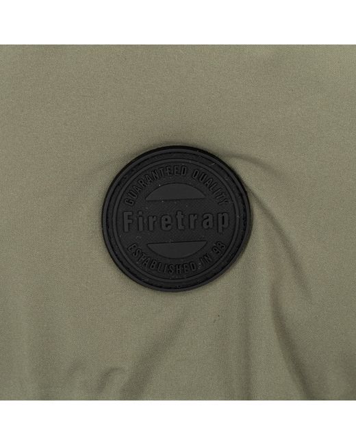 Firetrap Green Hooded Full Zip Puffer Jacket for men