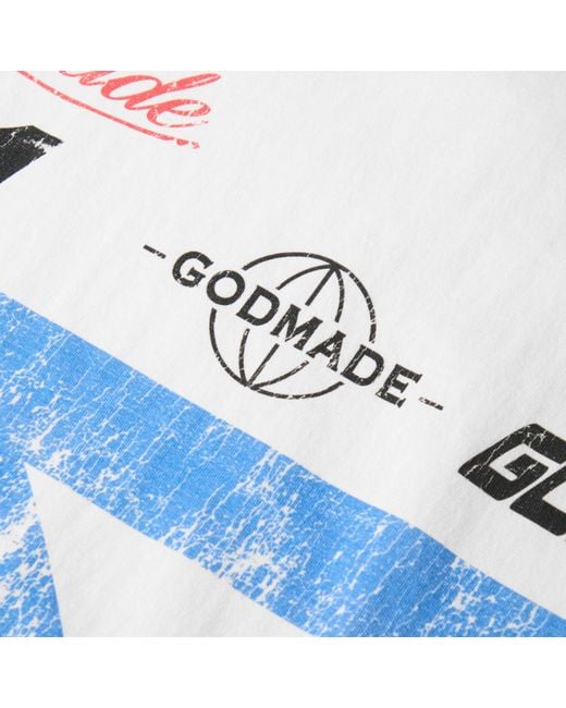 God Made Blue T-Shirt for men