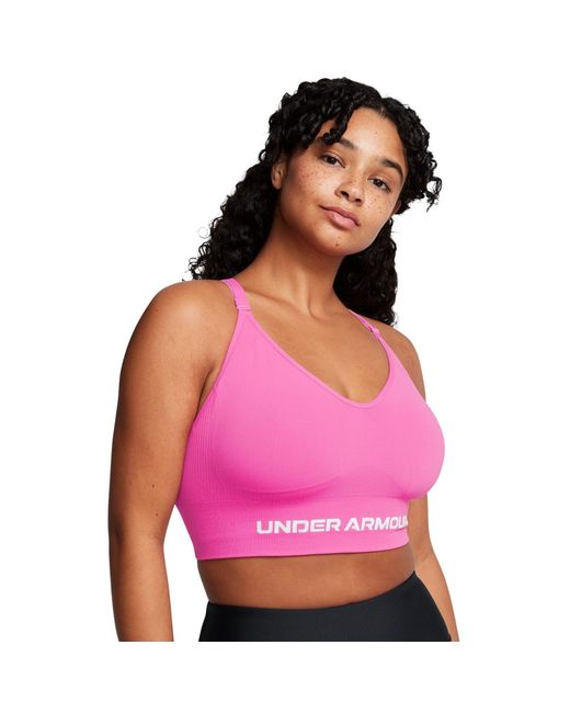 Under Armour Pink Vanish Seamless Low Impact Sports Bra
