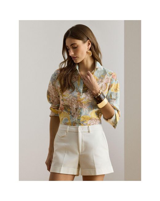 Ralph Lauren Metallic Long Sleeve Blouse