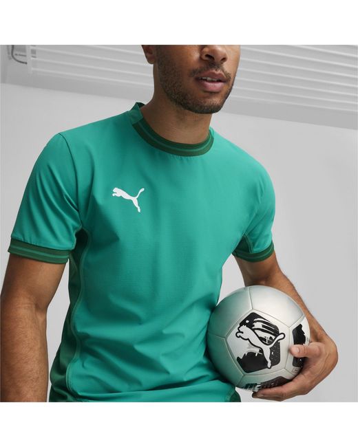 PUMA Green Teamfinal Jersey T-Shirt for men