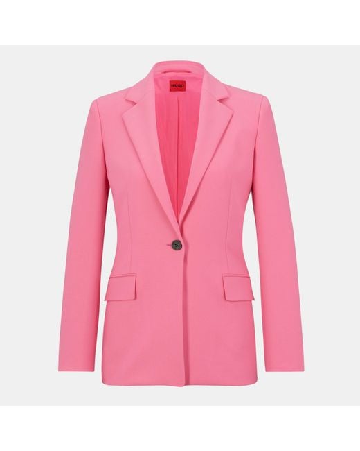 HUGO Pink Atana Tailored Blazer