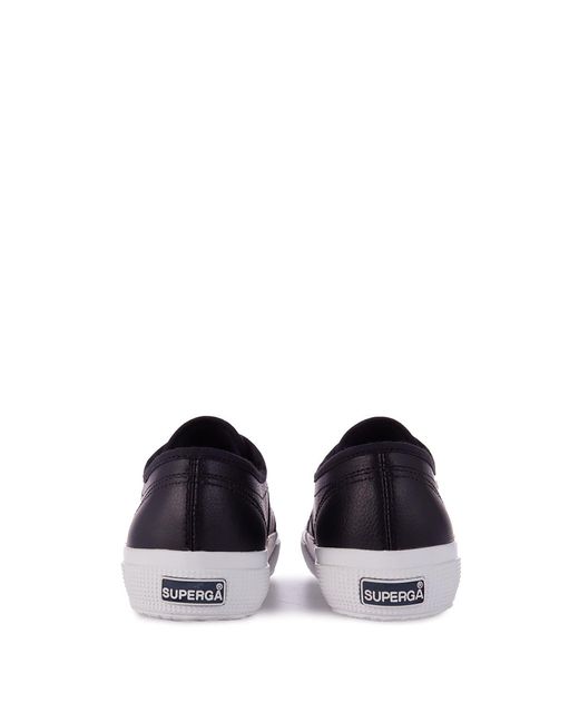 Superga Blue 2750 Leather Trainers