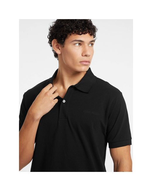 Guess Black Logo Polo Sn54 for men