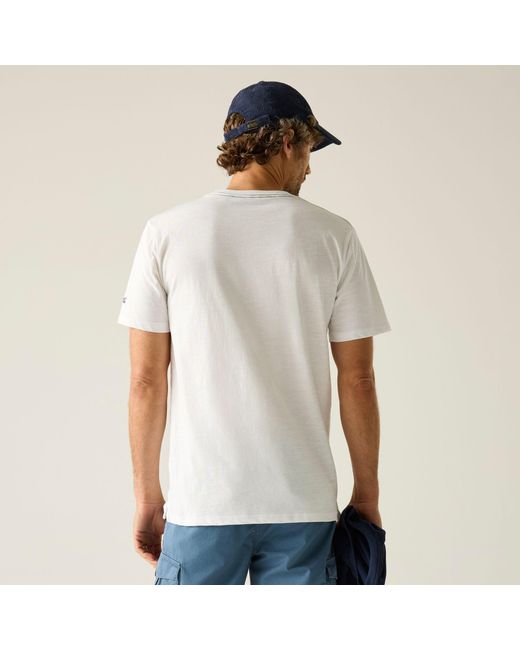 Regatta White Rendro Soft T-Shirt for men