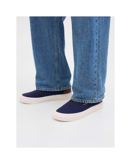 Jack & Jones Blue Islington Canvas Sneakers for men