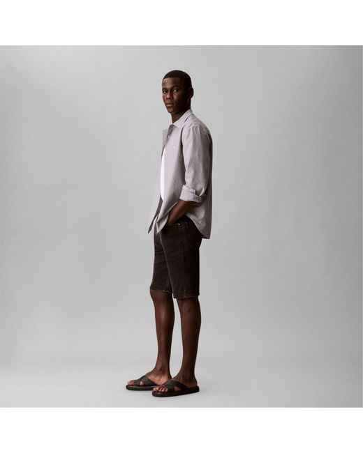 Calvin Klein Black Denim Shorts for men