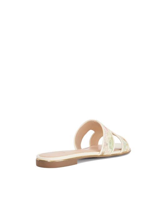 Dune Natural Ludlows Flat Sandals