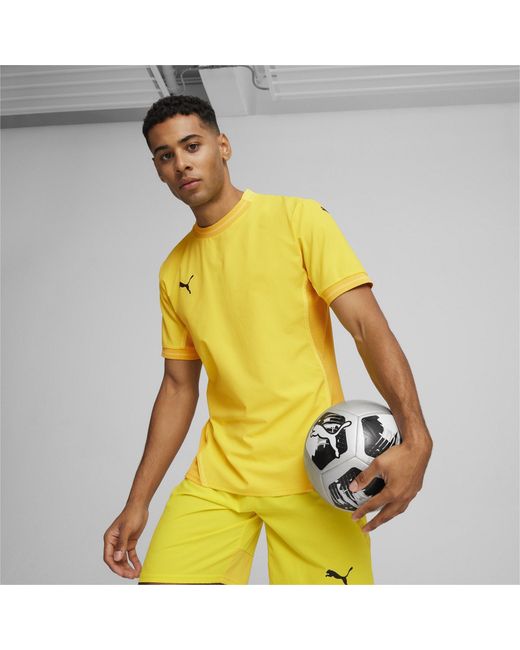 PUMA Yellow Teamfinal Jersey T-Shirt for men
