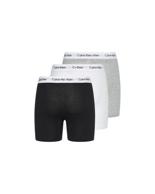 Calvin Klein Gray Calvinklein 3 Pack Boxer Briefs for men