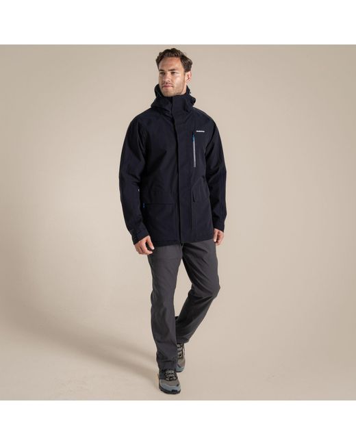 Craghoppers Blue Lorton Ii Waterproof Walking Walking Jacket for men