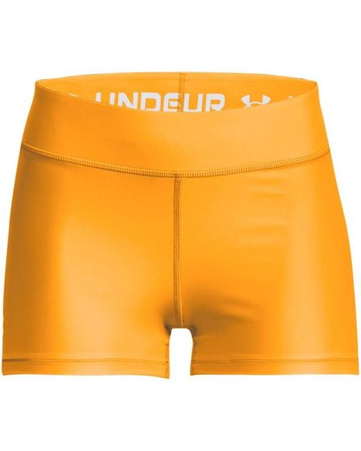 Under Armour Orange Heatgear Mid Shorty Shorts