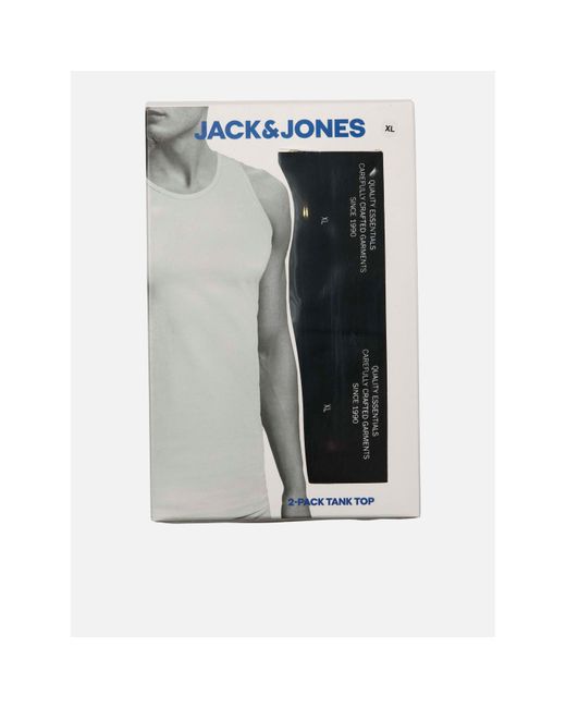 Jack & Jones Black 2-Pack Vest for men
