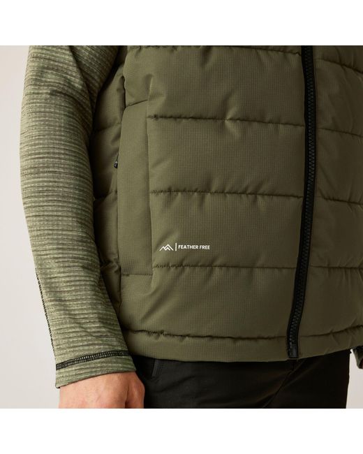 Regatta Green Aldthorn Bodywarmer Water-Repellent Insulated Sleeveless Gilet for men