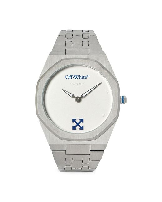 Off-White c/o Virgil Abloh Metallic On Time Watch for men