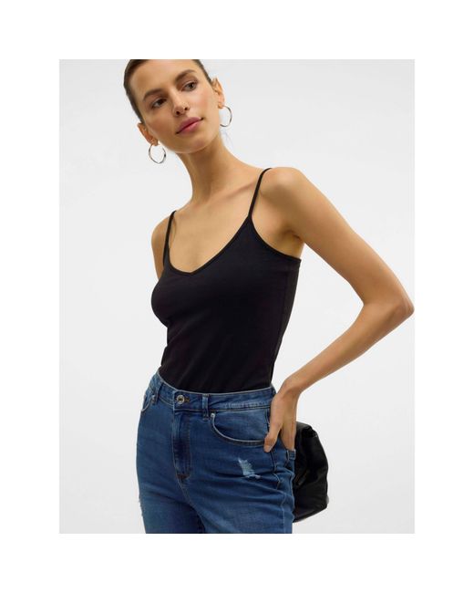 Vero Moda Black Emmie Ultra Skinny Coated Jeans