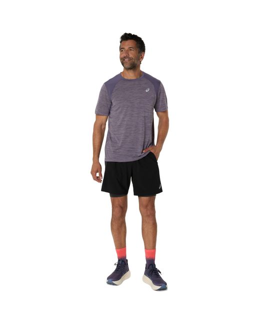 Asics Black Road N Short Performance Running Shorts for men