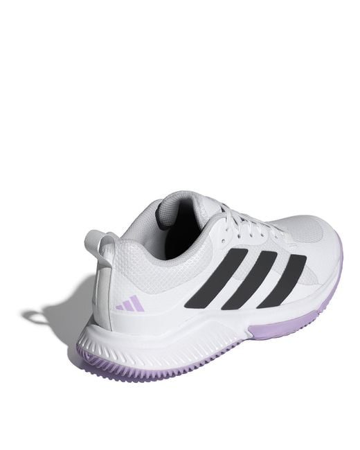 Adidas White Court Team Indoor Netball Shoes