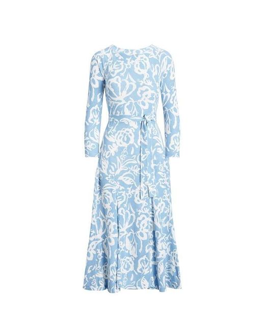 Polo Ralph Lauren Blue Rowie Floral Dress