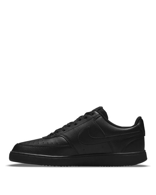 Nike Black Court Vision Low Trainers for men
