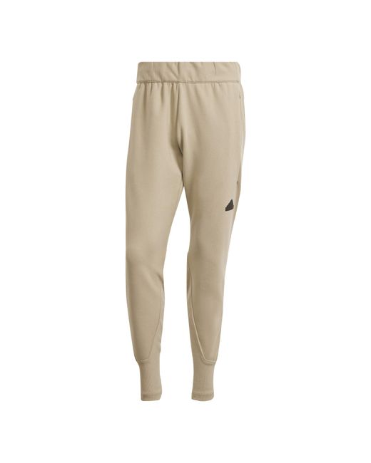 Adidas Natural Z.N.E. Solid Patterned Tapered Joggers for men