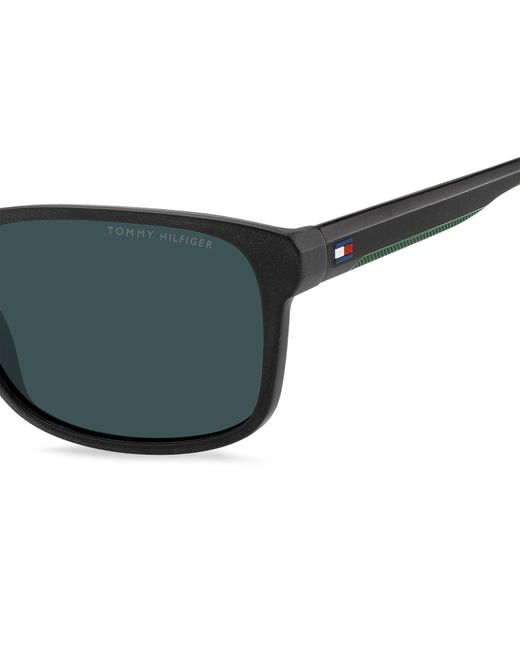 Tommy Hilfiger Green Rectangular Sunglasses for men
