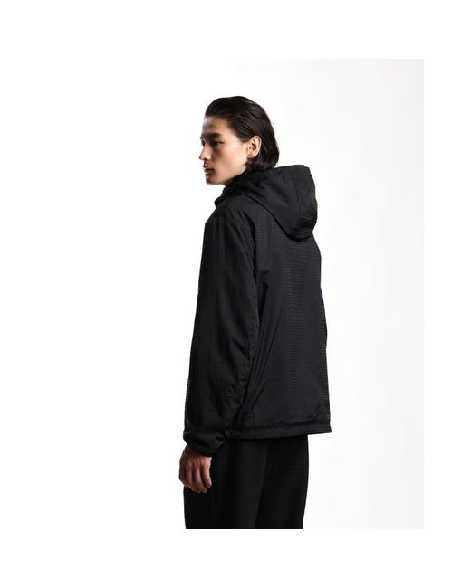Emporio Armani Black Blouson Rain Anorak for men