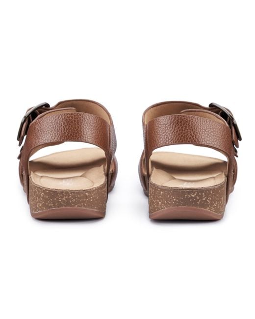 Hotter Brown Tourist Ii Sandals Wide Fit