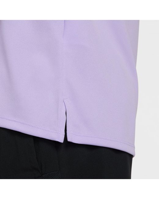 Nike Purple Short Sleeve Performance Running Top for men