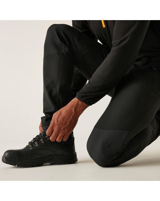 Regatta Black Prolite Softshell Stretch Trousers for men