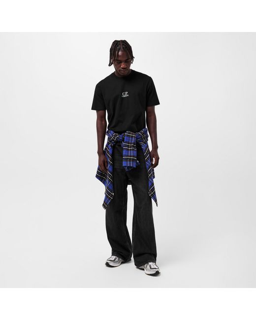C P Company Black Sailor T-Shirt for men