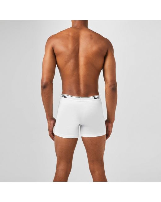 Boss White 3 Pack Boxer Shorts for men