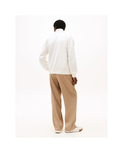 Tommy Hilfiger White Modern Ath Full Zip Fleece for men