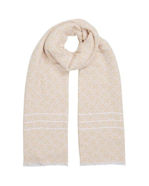 Tommy Hilfiger Natural Iconic Monogram Scarf
