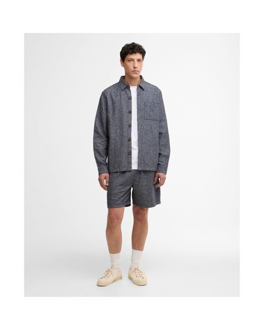 Barbour Blue Overshirt for men