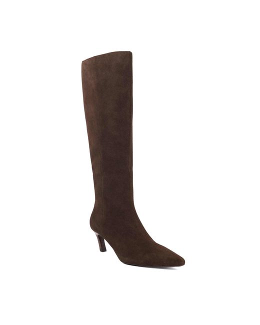 Dune Brown Siana Knee High Boots
