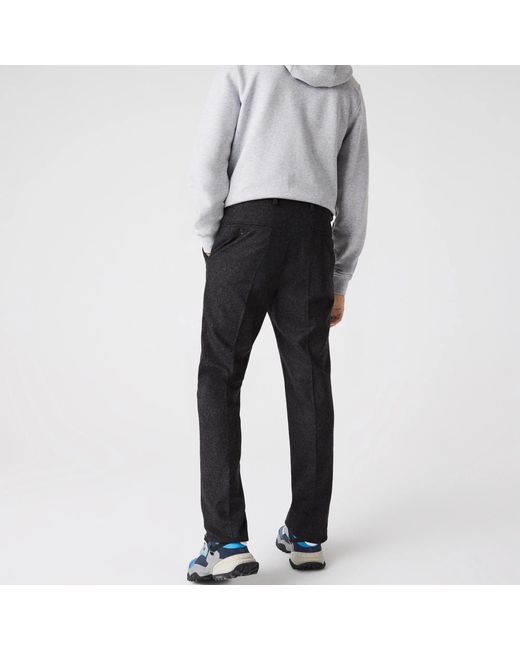 Lacoste Black Straight Chinos for men