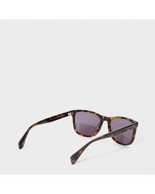 Ted Baker Multicolor Bak Lin Rectangle Sunglasses for men