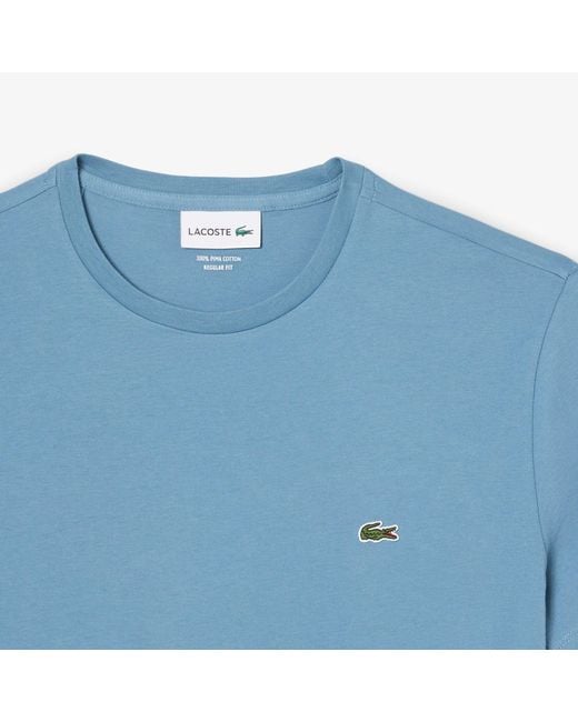 Lacoste Blue Cotton Pima T-Shirt for men