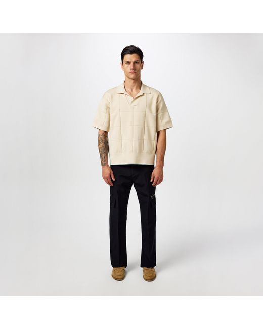 Jacquemus Natural Jacquemas Le Bacino Short-Sleeve Polo Shirt for men