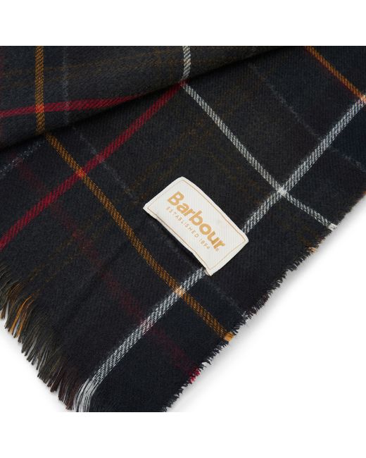 Barbour Black Montieth Scarf