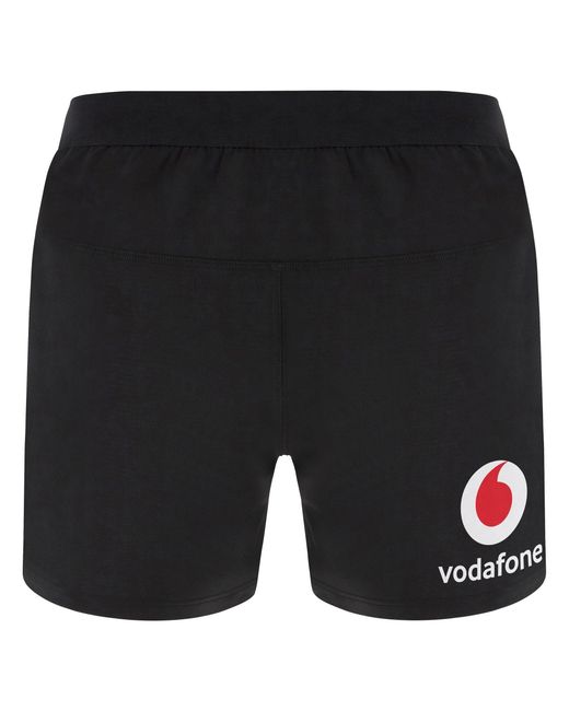 MACRON Black Wales Rugby Training Shorts 2024 Adults for men