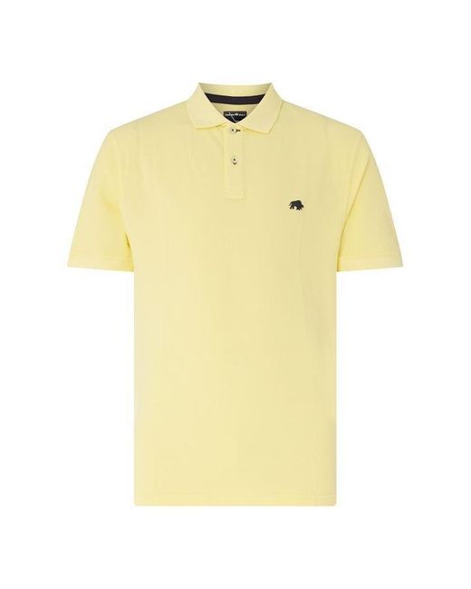 Raging Bull Yellow Signature Polo Shirt for men