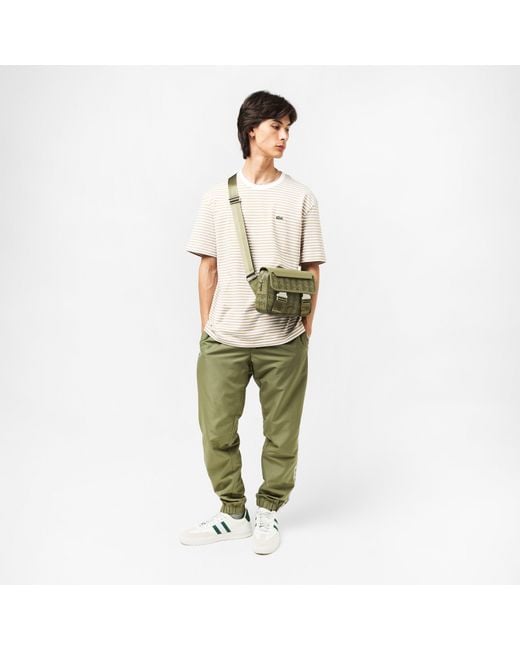 Lacoste Green Tapered Closed Cuff Fleece Joggers for men