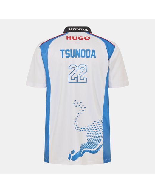 HUGO Blue Short Sleeve Polo Shirt for men