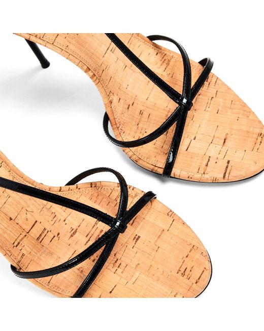 Paris Texas Black Heeled Sandals