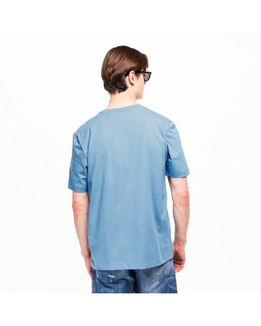 Boss Blue Oversized Tchup T-Shirt With Logo Detail for men