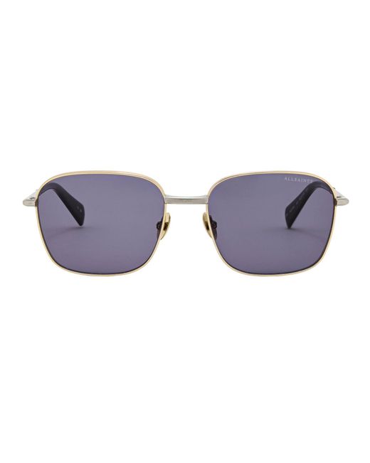 AllSaints Purple Austin Contemporary Round Sunglasses